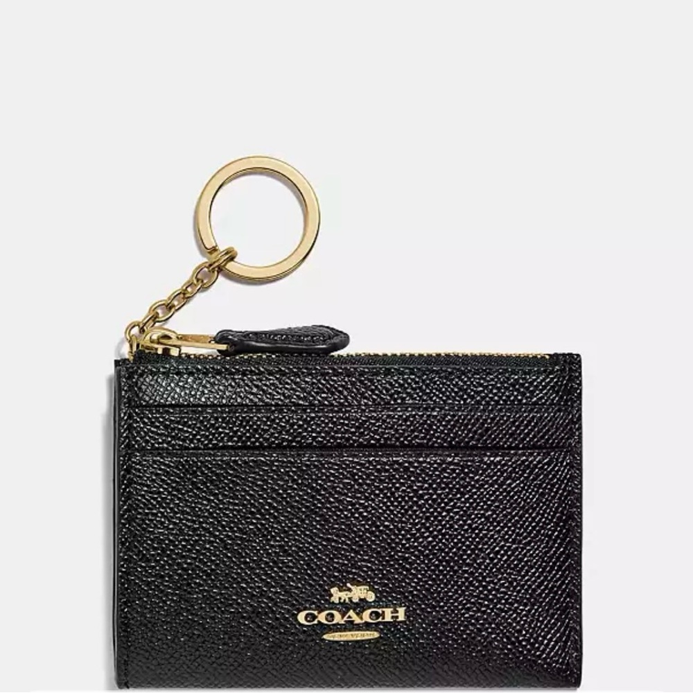 Coach Black Key & Card Holder